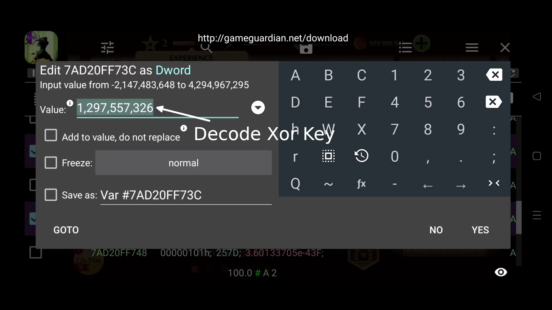 Decode xor key